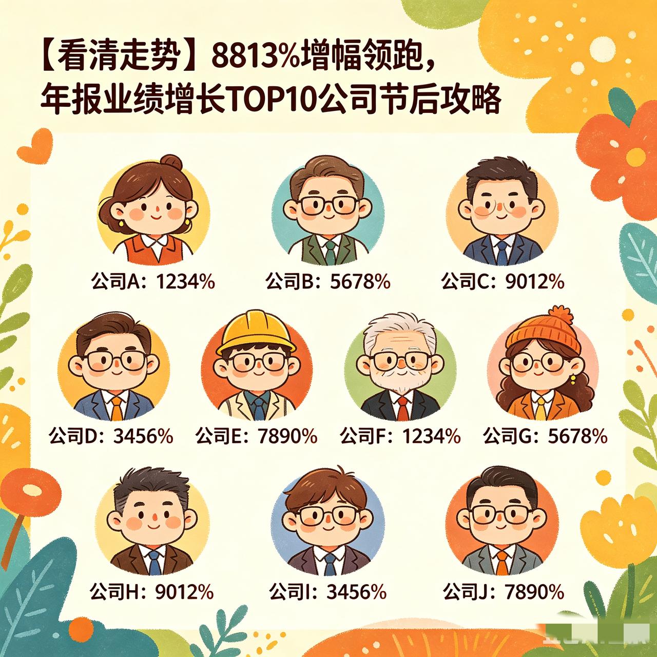 【看清走势】8813%增幅领跑，年报业绩增长TOP10公司节后攻略
 
提示：理