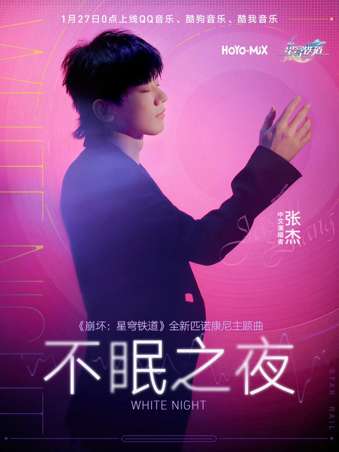 #张杰献唱星穹铁道主题曲##崩坏星穹铁道# ​📢好耶，杰哥＆崩铁梦幻联动了！！