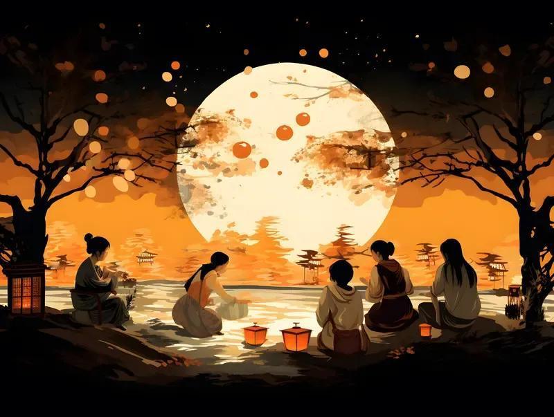 眼见为实：织女微信告知我银河有水。
出上：银河不见一滴水，
对下：月亮居着两个人