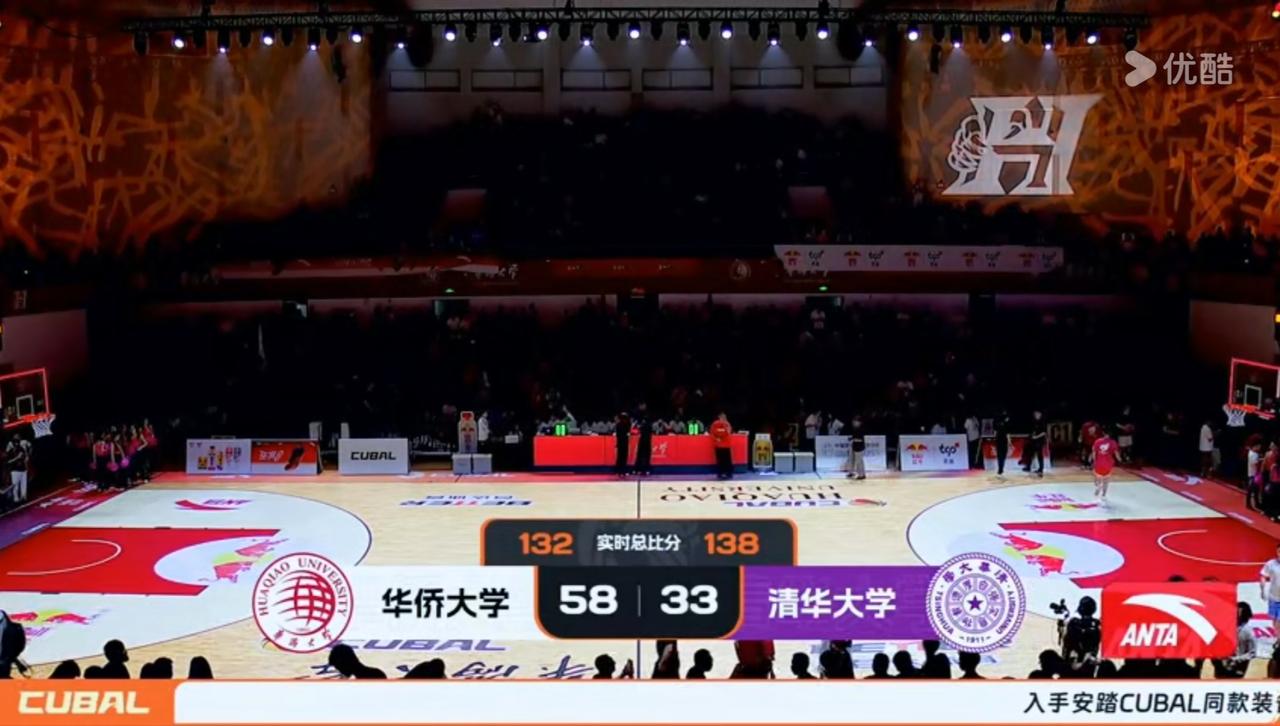 华侨大学次回合以85：75胜清华大学，但总比分以159：180憾负清华！恭喜清华