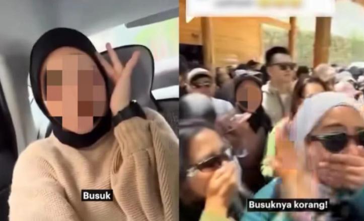 一群马来西亚游客在中国旅游，当众捂着鼻子，用马来语大喊“好臭”、“都不洗澡”。视