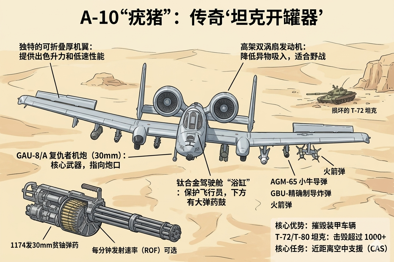 在近期的美伊以冲突 中，A10“疣猪”攻击机被派到了战场上。军事Ai新视野 20