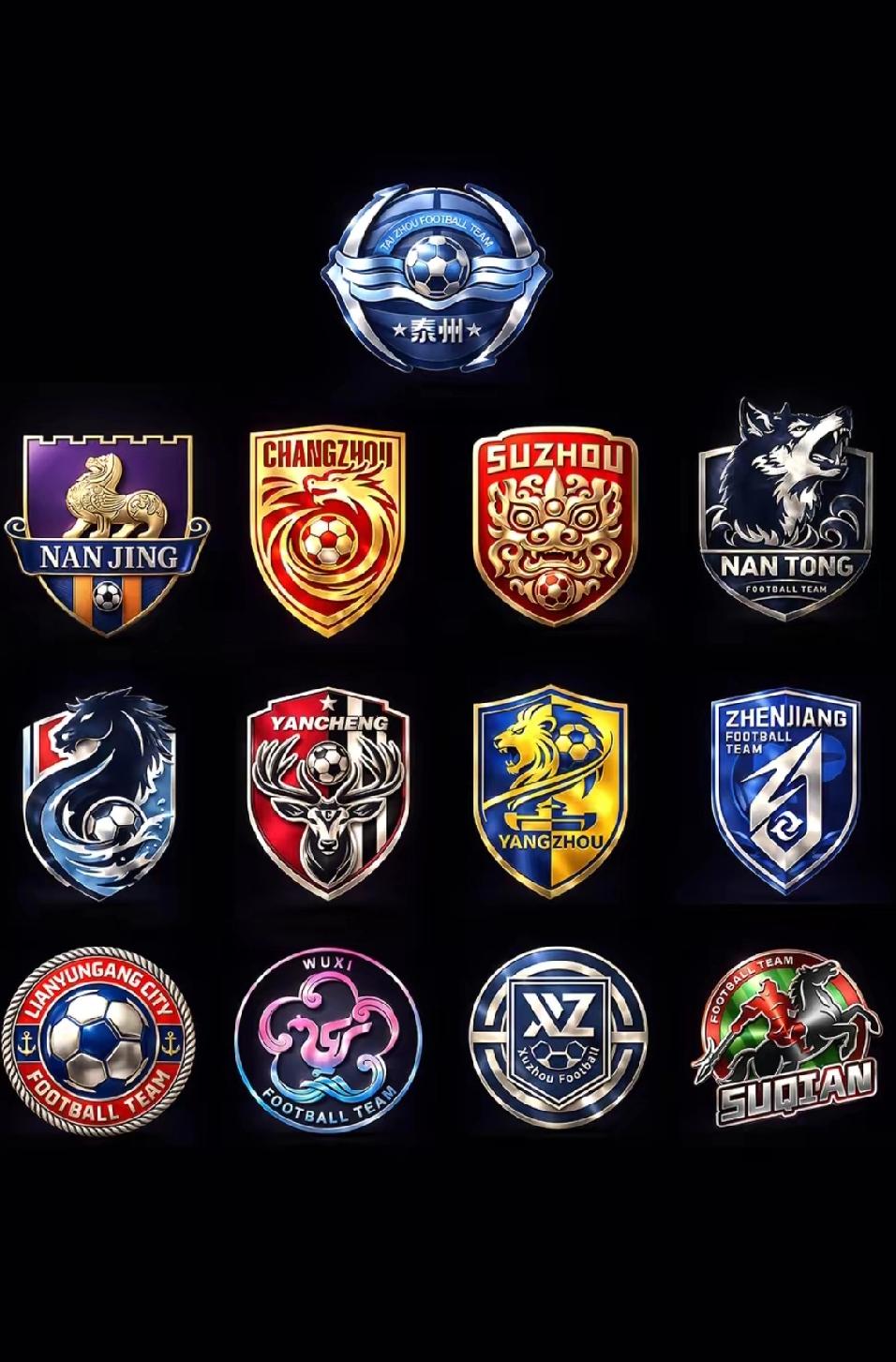 伤心了，苏超十三太保家的新队徽刚发布，就被网友们玩坏了。

苏州本来想彰显一下自