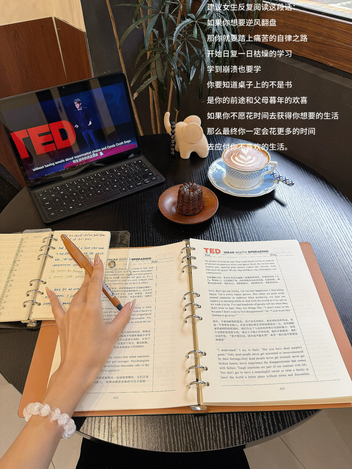 你应该满脑子都是自己的前途建议女生反复阅读这段话：你的感情可以一塌糊涂 但是前途