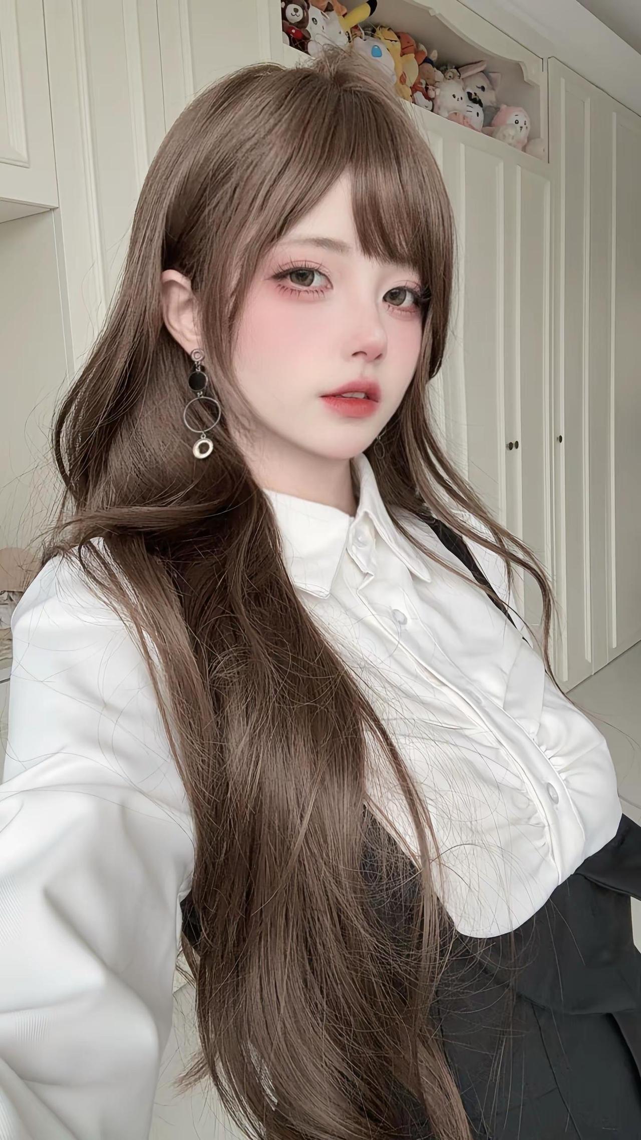 很韩的一套穿搭了。甜妹 韩系穿搭 自拍 日常