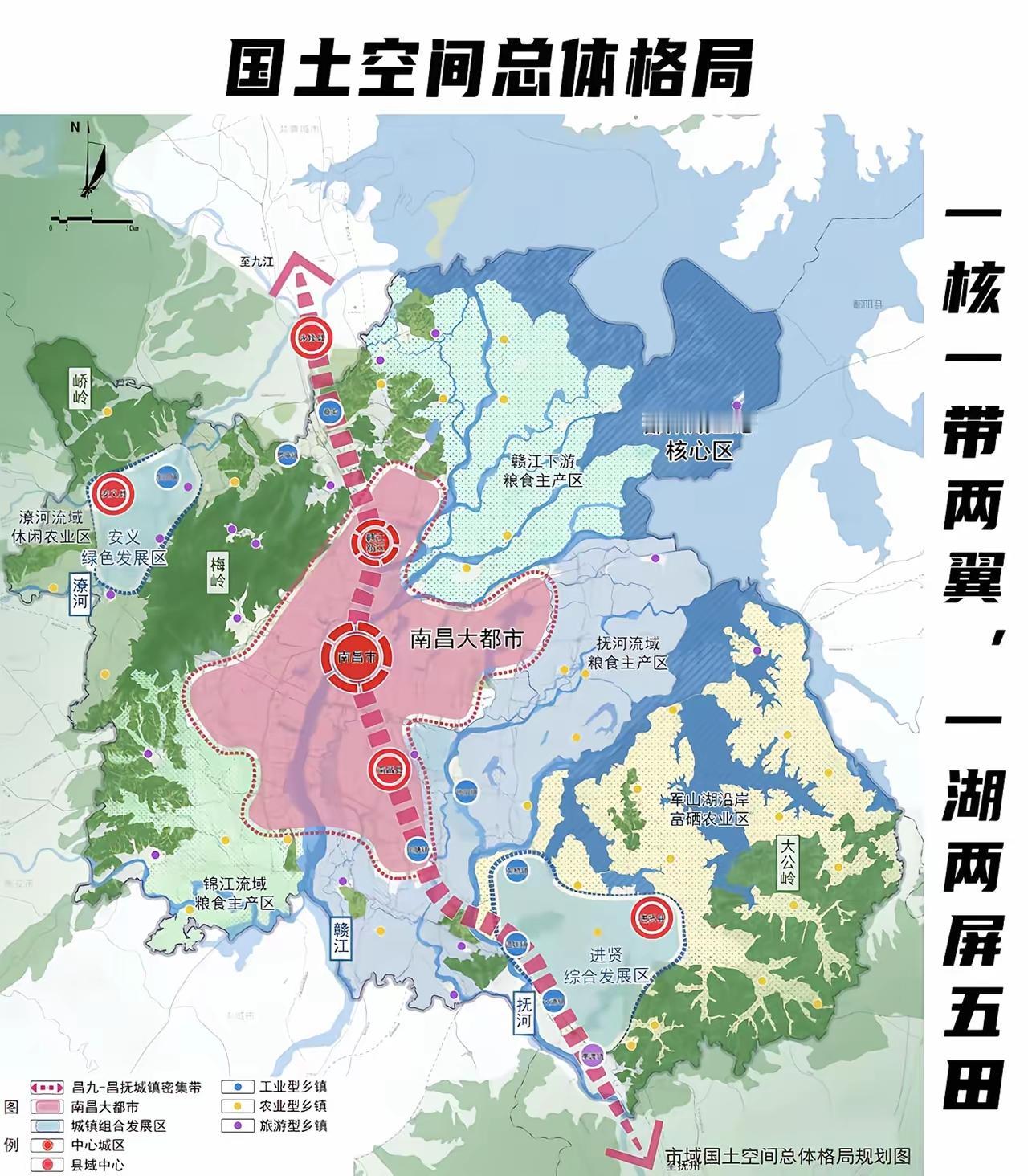 赣江潮涌，大城启新！南昌全面落实“东进、南延、西拓、北融、中兴”城市发展战略，全