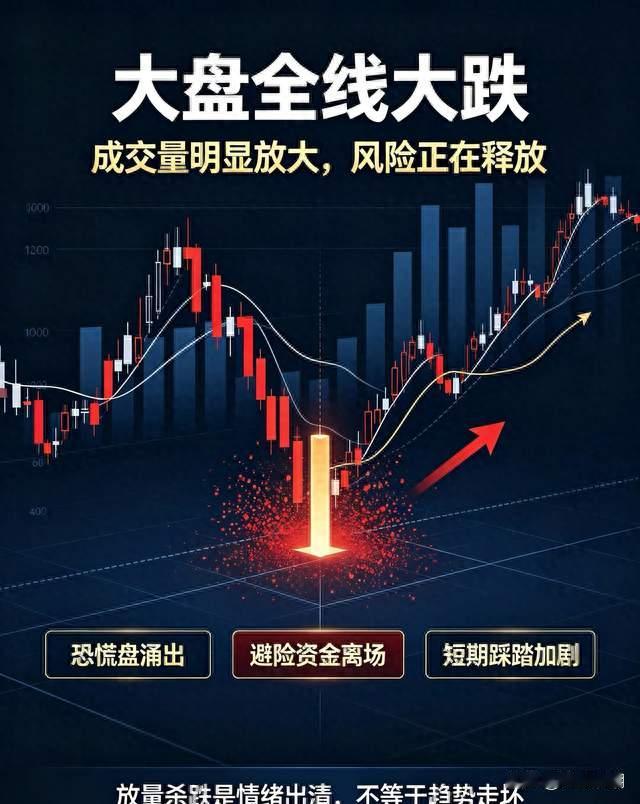 大盘全线大跌！放量洗盘并非走熊，十一前企稳、节后开启修复行情