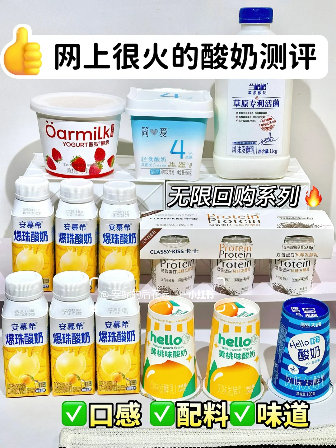 🔥网上很火的酸奶测评！！无限回购系列！！