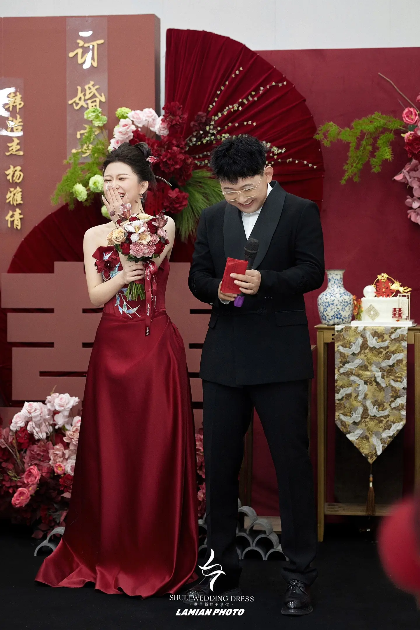 被夸爆的订婚妆造  收到准新娘的订婚返图 简直美炸了