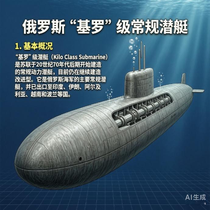 军事ai新视野 俄罗斯“基洛”级常规潜艇“基洛”级潜艇（Kilo Class S
