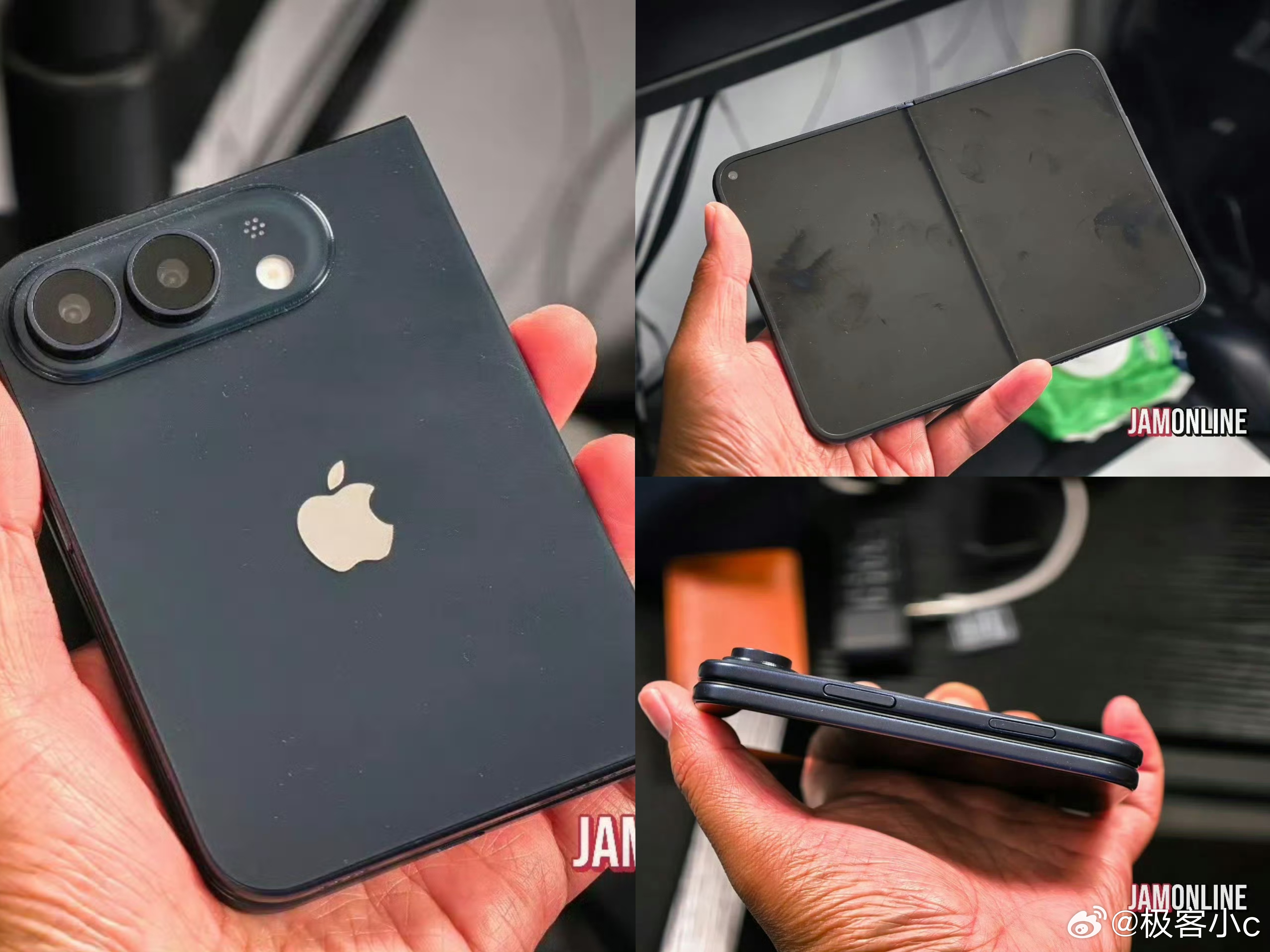 iPhoneUltra黑色机模 机模质感看着简约，可仔细观察就会发现苹果为了做得