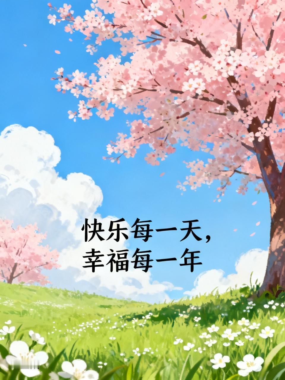 快乐每一天，幸福每一年。