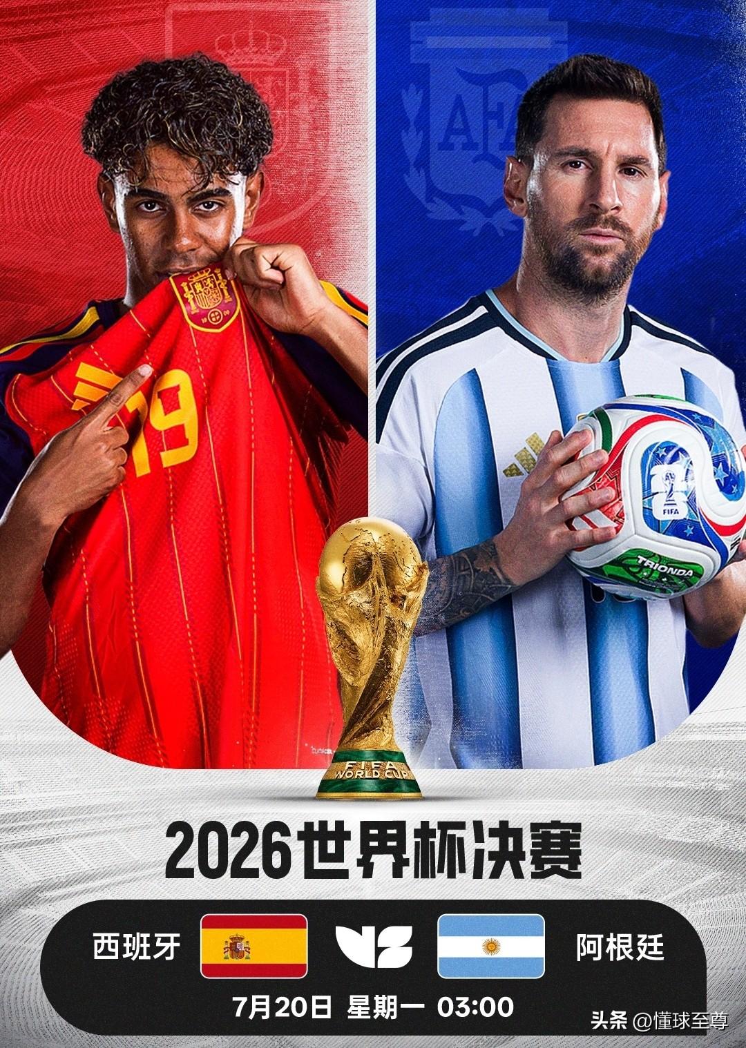 亚马尔封王的机会来了，只要战胜梅西拿到世界杯冠军就能登上王座了！

众所周知，亚