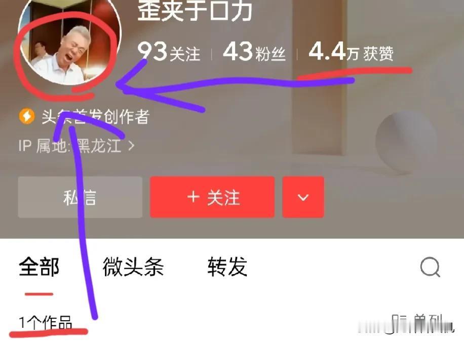 如下图1中的账号，特征高获赞，且创作接近空白。头像用图非是自己，亦非自己喜欢的风