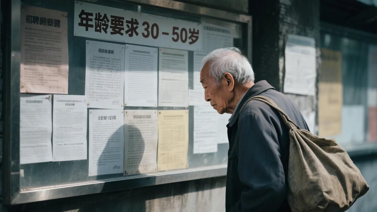 七十岁的手，还在为生计攥紧抹布与锅铲。退休金像粒干瘪的米，撑不起日子的锅。物业保