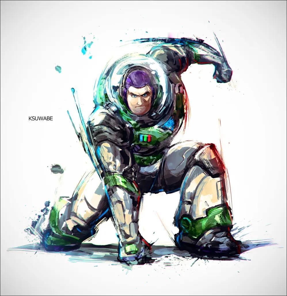 #二次元[超话]##漫视界企划##奇怪画风# 今天给大家推荐的插画带着点奇怪画风