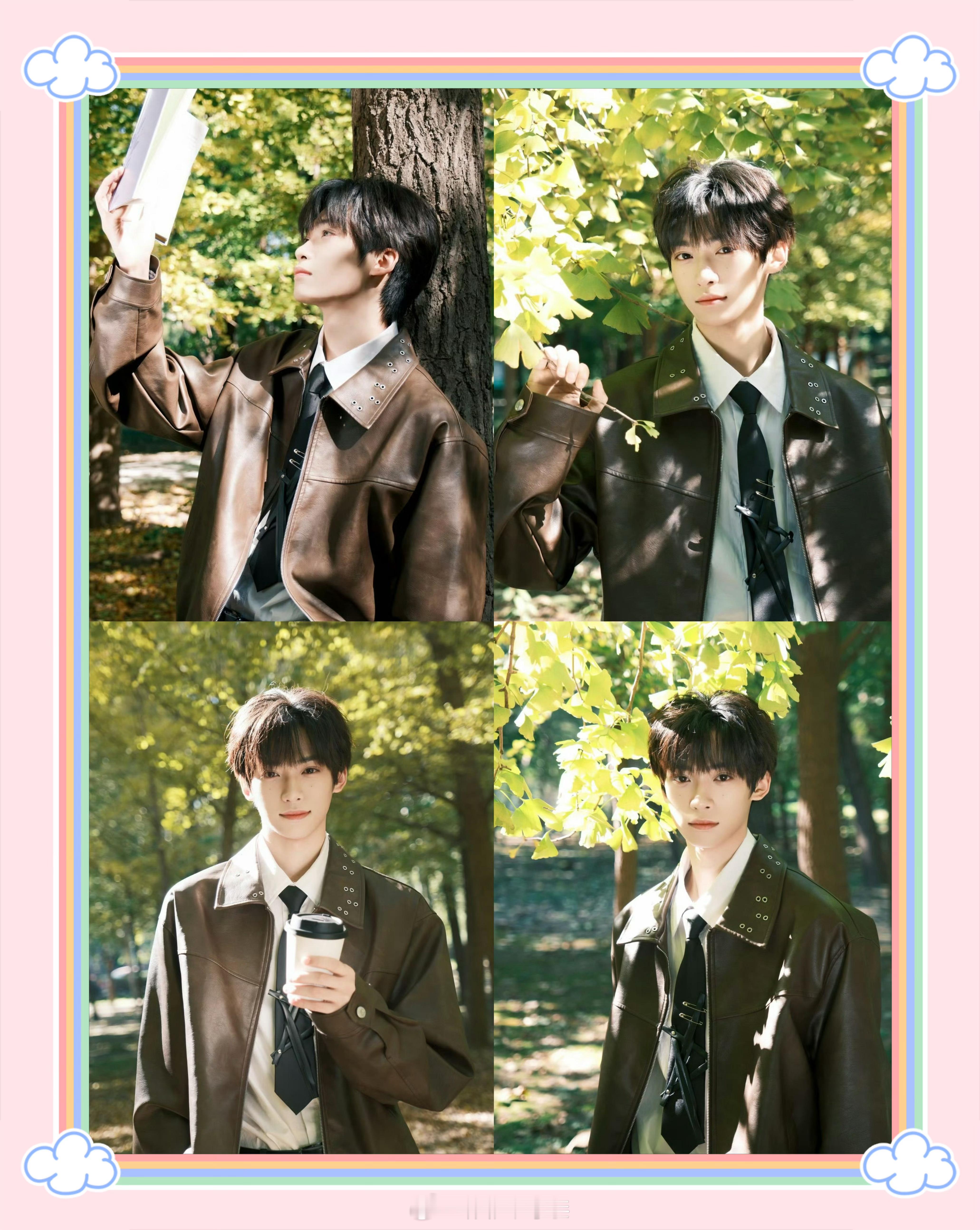 梓渝秋意大片 是光也偏爱的大男孩，梓渝！真的很喜欢他身上的气质，干干净净清清爽爽