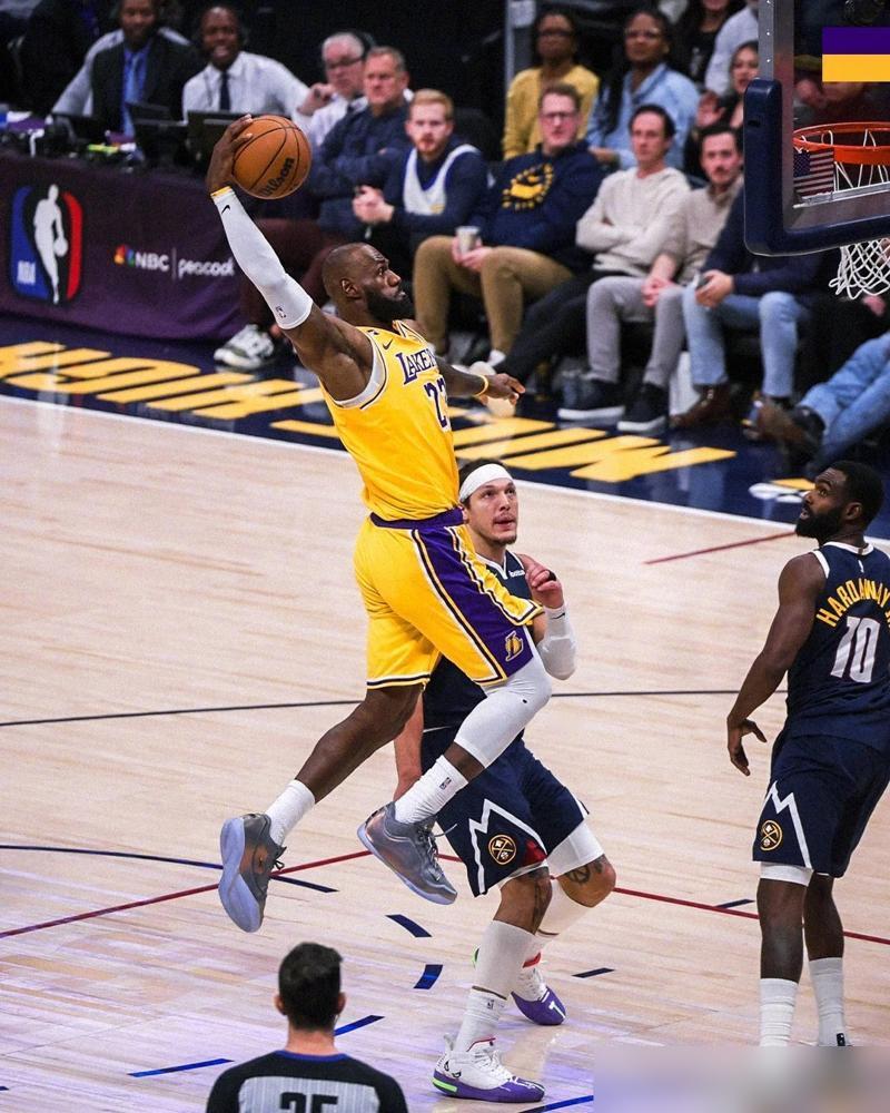 41岁还能在掘金禁区玩战斧式轰炸，这老汉的膝盖怕不是钛合金焊死的。那一记抡圆了的