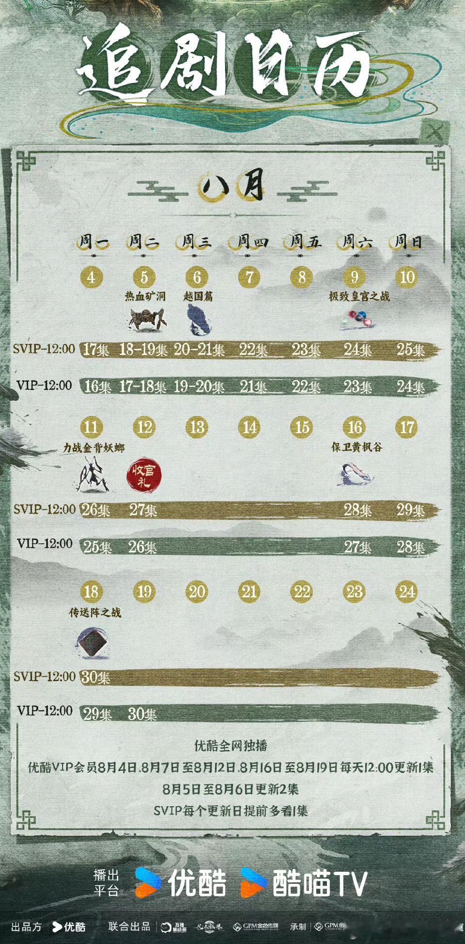 凡人修仙传30集会员还要播到8月19号 ​​​