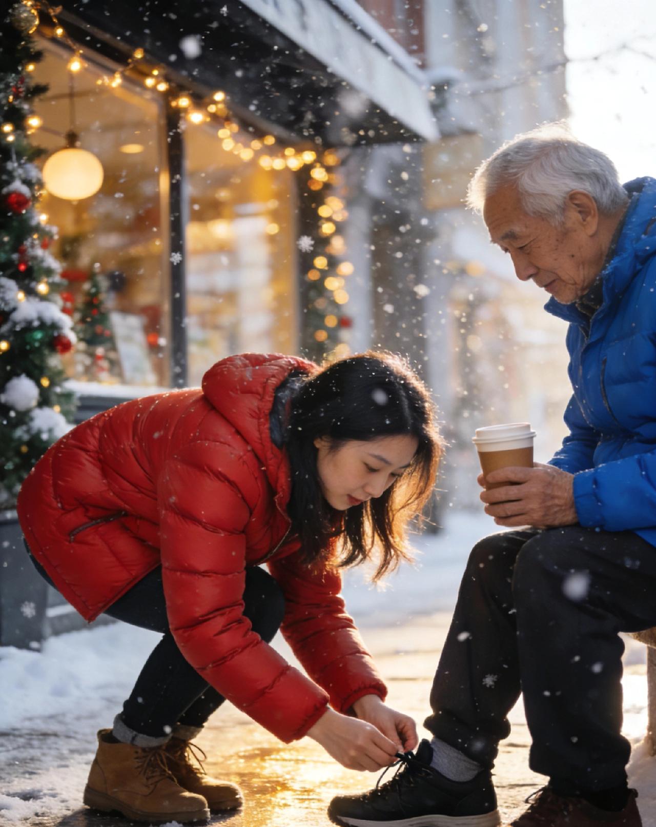 冬日的冷，是刺骨的风，是结霜的窗，是哈出的白气转瞬消散的凉。可总有一些瞬间，像冬