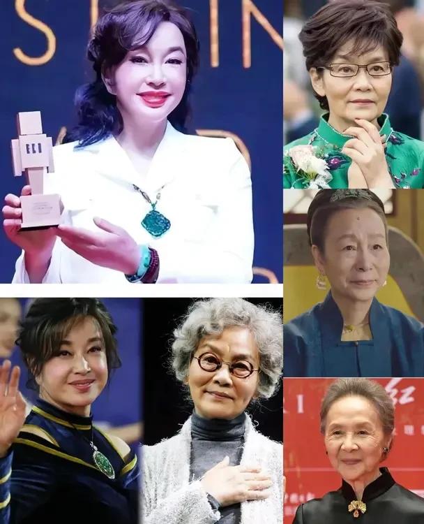 刘晓庆确实比这三位同龄的老演员好看多了，肤白貌美，青春永驻，看上去很年轻。要颜值