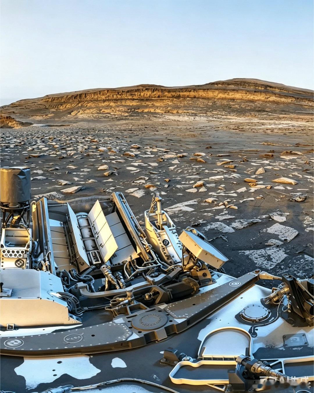 NASA最新公开的火星表面照用AI处理过的照片，更震撼！ ​​​