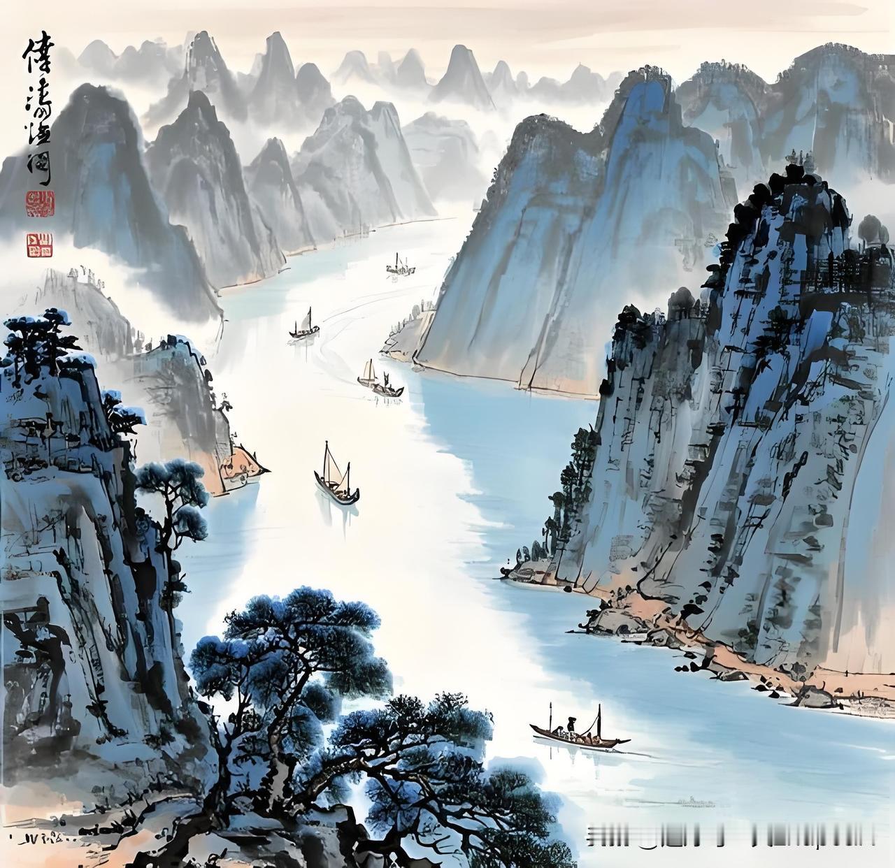 《巴陵夜别王八
员外/三湘有怀》
——唐·贾至
柳絮飞来别洛阳，
梅花落后到三湘
