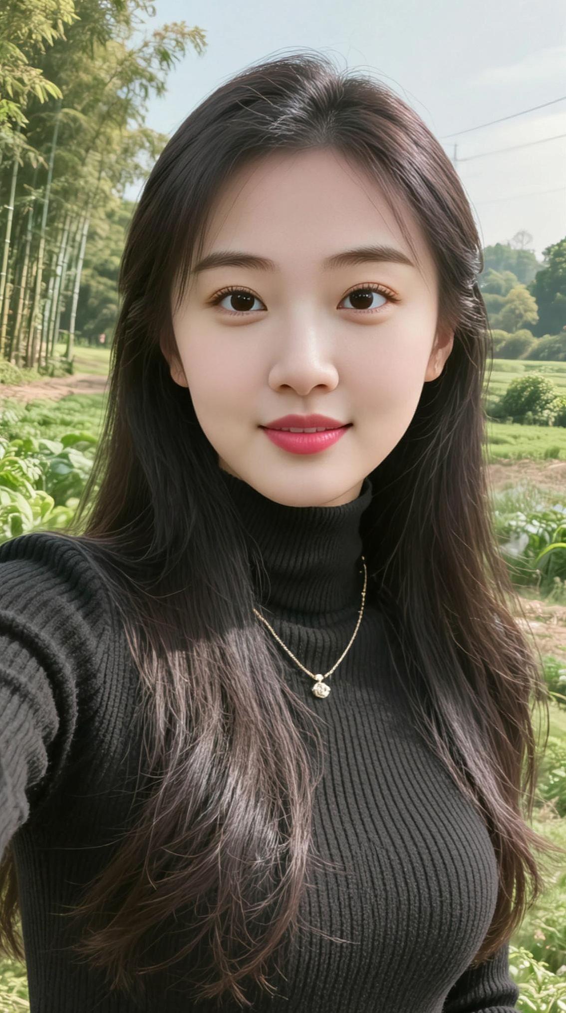 AI高清发丝自拍 抖音ai创作 美女