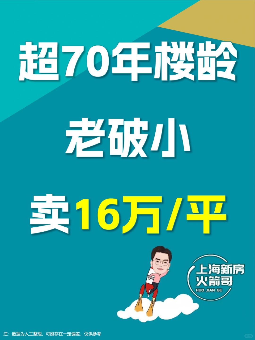 上海超70年楼龄“老破小”卖16万/平值吗？