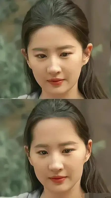 刘亦菲和我的差距一下子就看出来了 ​​​