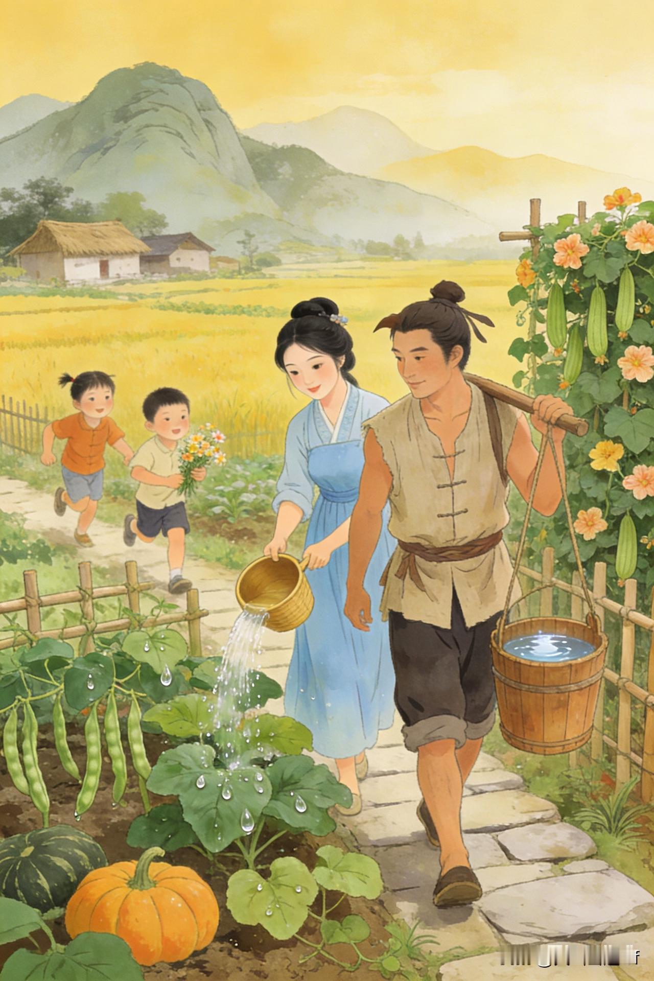 牛郎织女的幸福生活“还是人间欢乐多。”