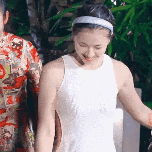 刘涛泡温泉，下水那一刻​​​