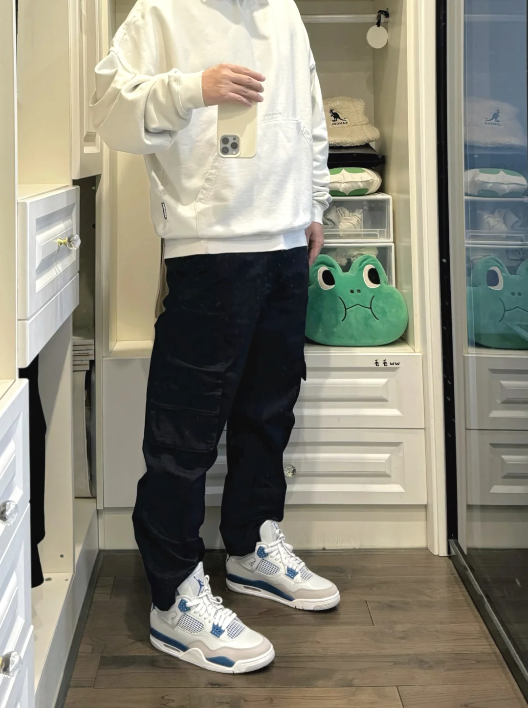 乔四白蓝｜工装裤穿搭