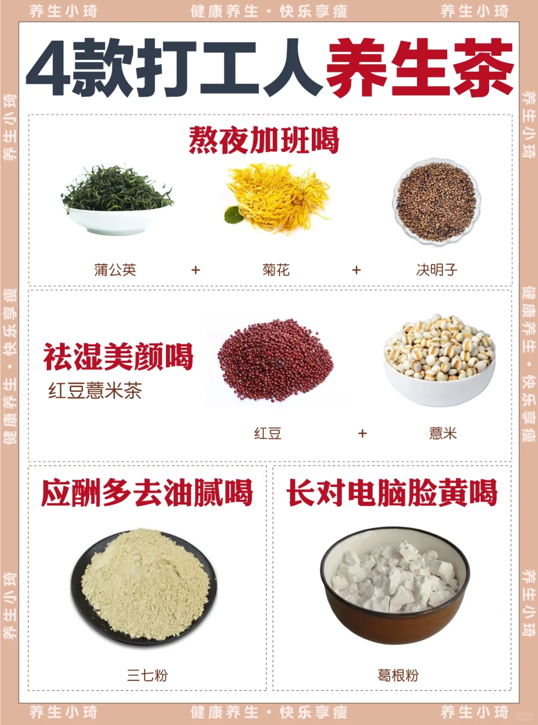 养生茶✨｜办公室脆皮打工人的清单🧾