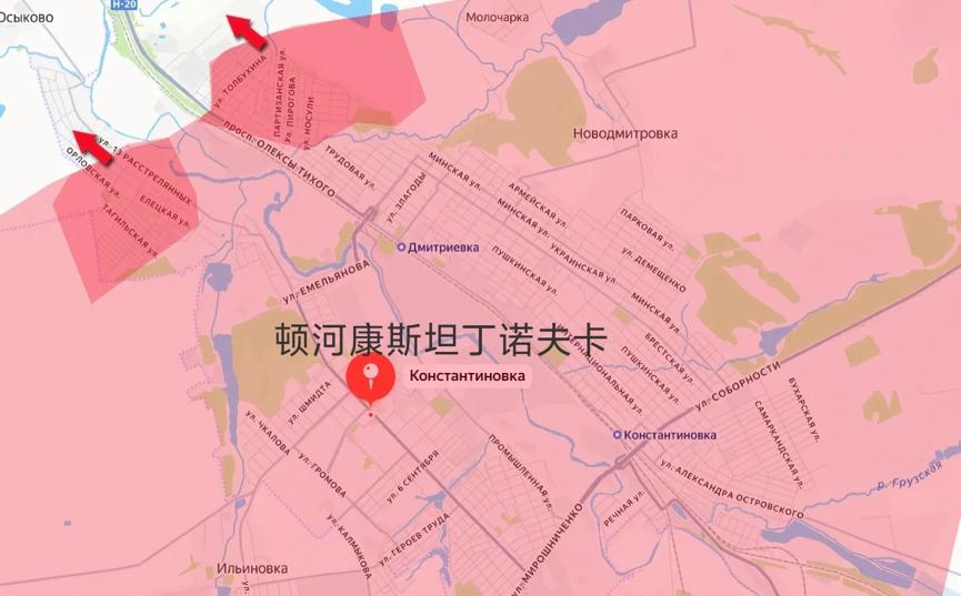 眼下外界对康斯坦丁诺夫卡的控制权争议很大。俄罗斯官方和普京已经对外宣告，俄军拿下