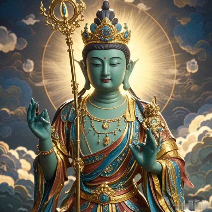 遇见文殊菩萨，一定行大运，许愿真的很灵！ 🙏🙏🙏 十二星座菩萨观音菩萨观音