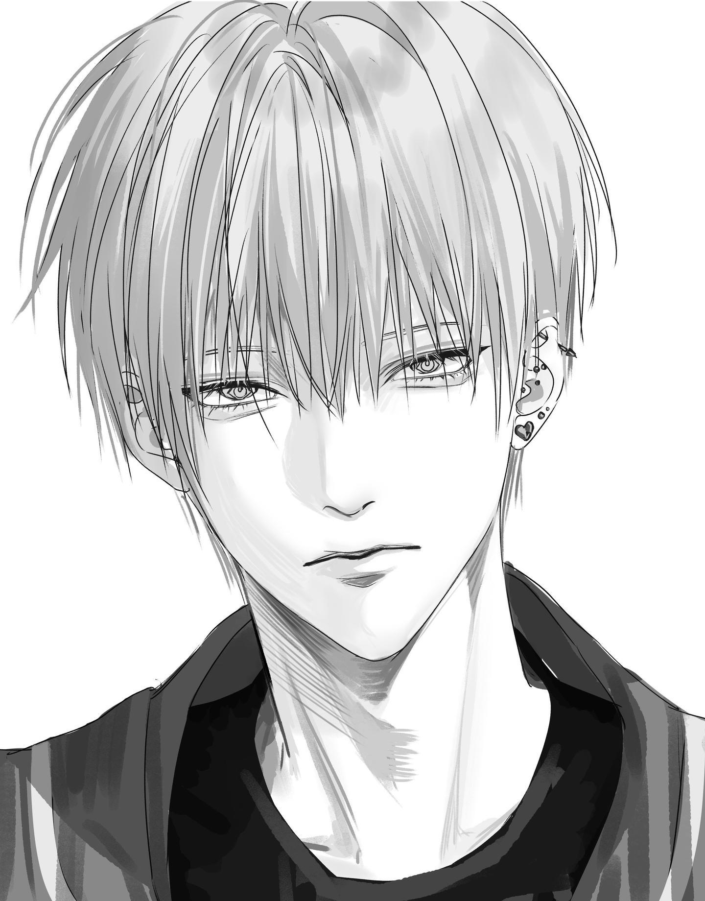 摸鱼绘画草稿画画oc