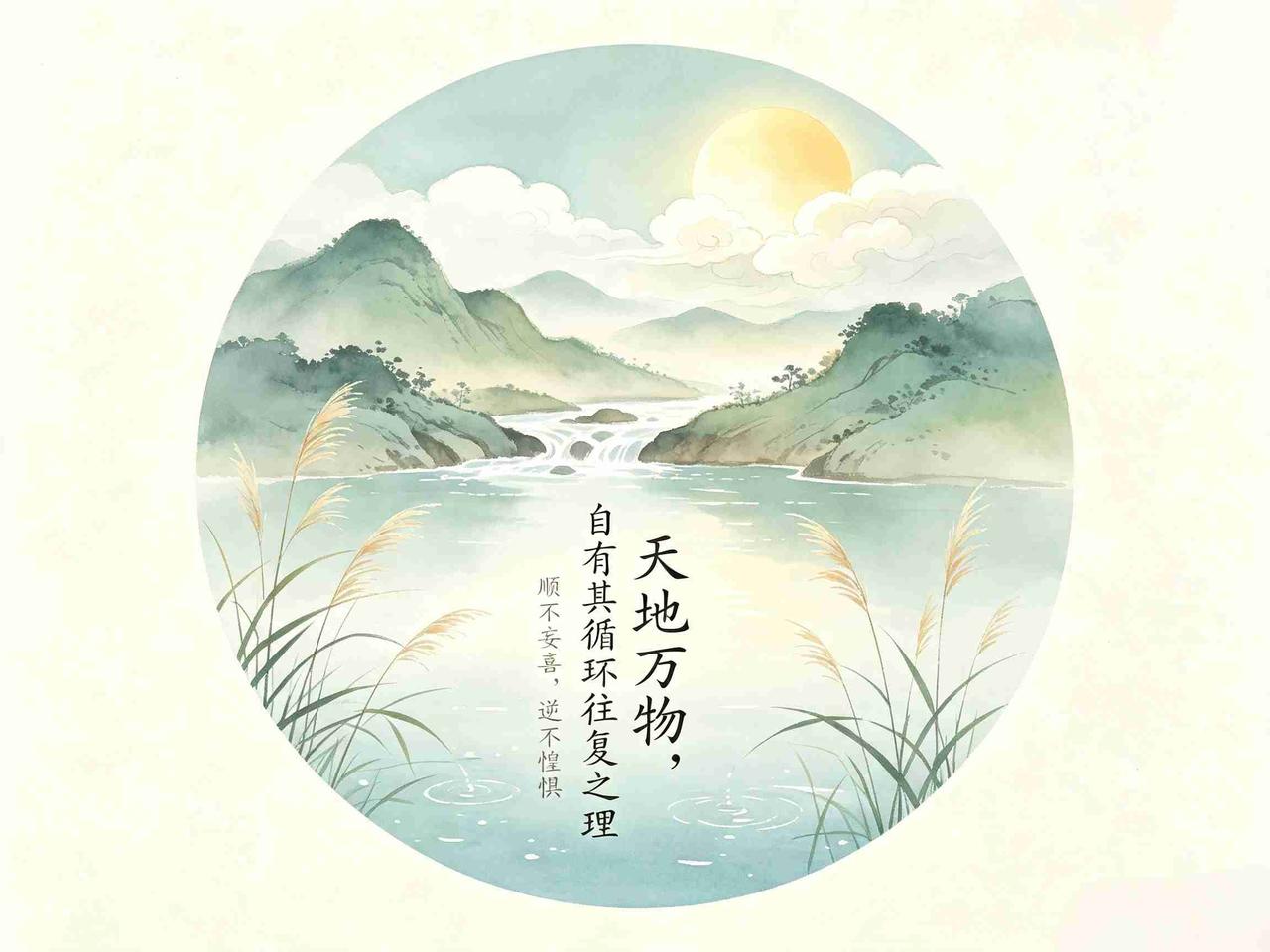 反者道之动，弱者道之用。
天地万物，自有其循环往复之理——日月盈昃，寒来暑往，盛