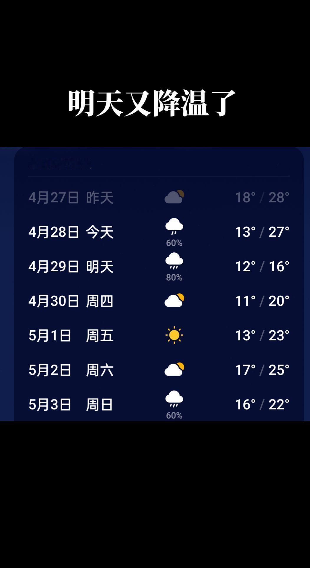 天气