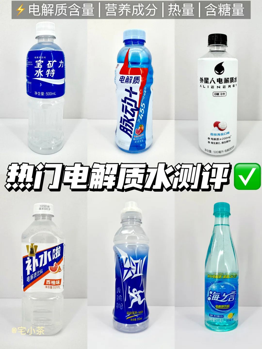 热门电解质水成分大公开‼️运动党进⚠️