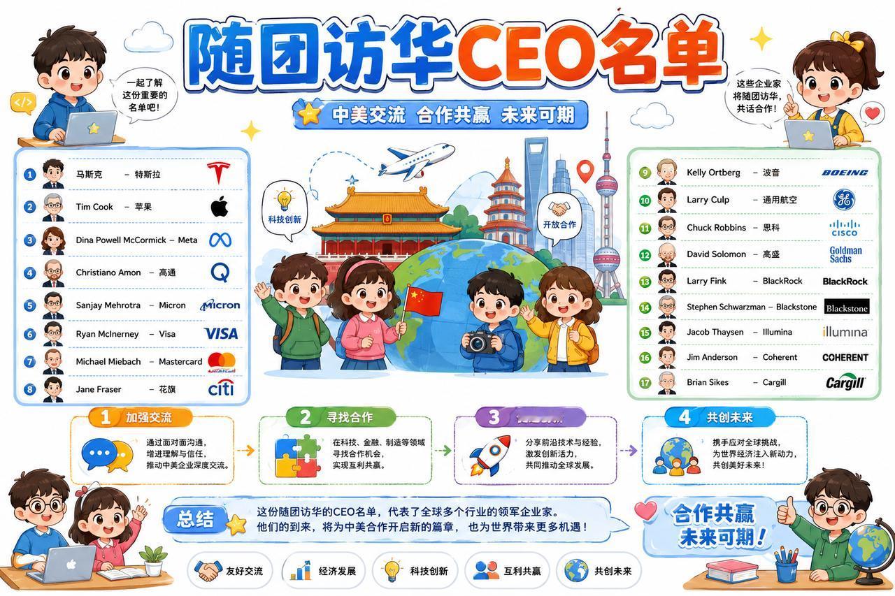 随团访华的CEO名单
