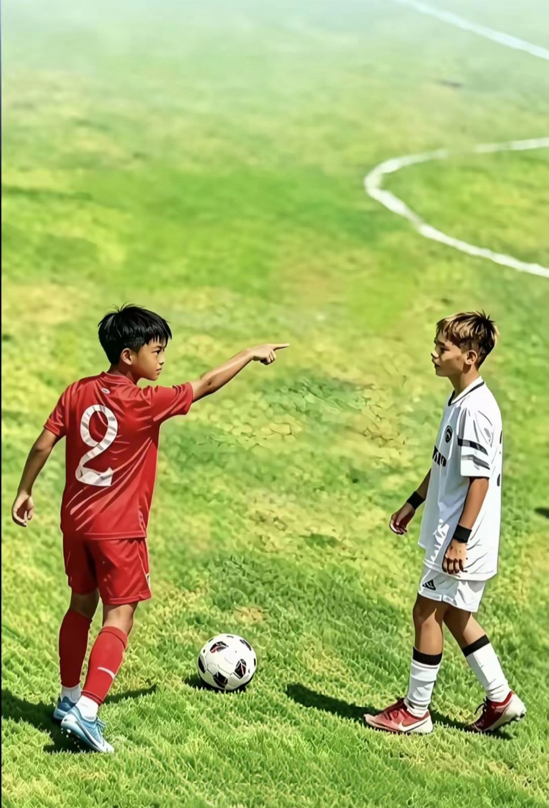 中国足球小将孟新艺在国际赛场上的霸气瞬间！ 