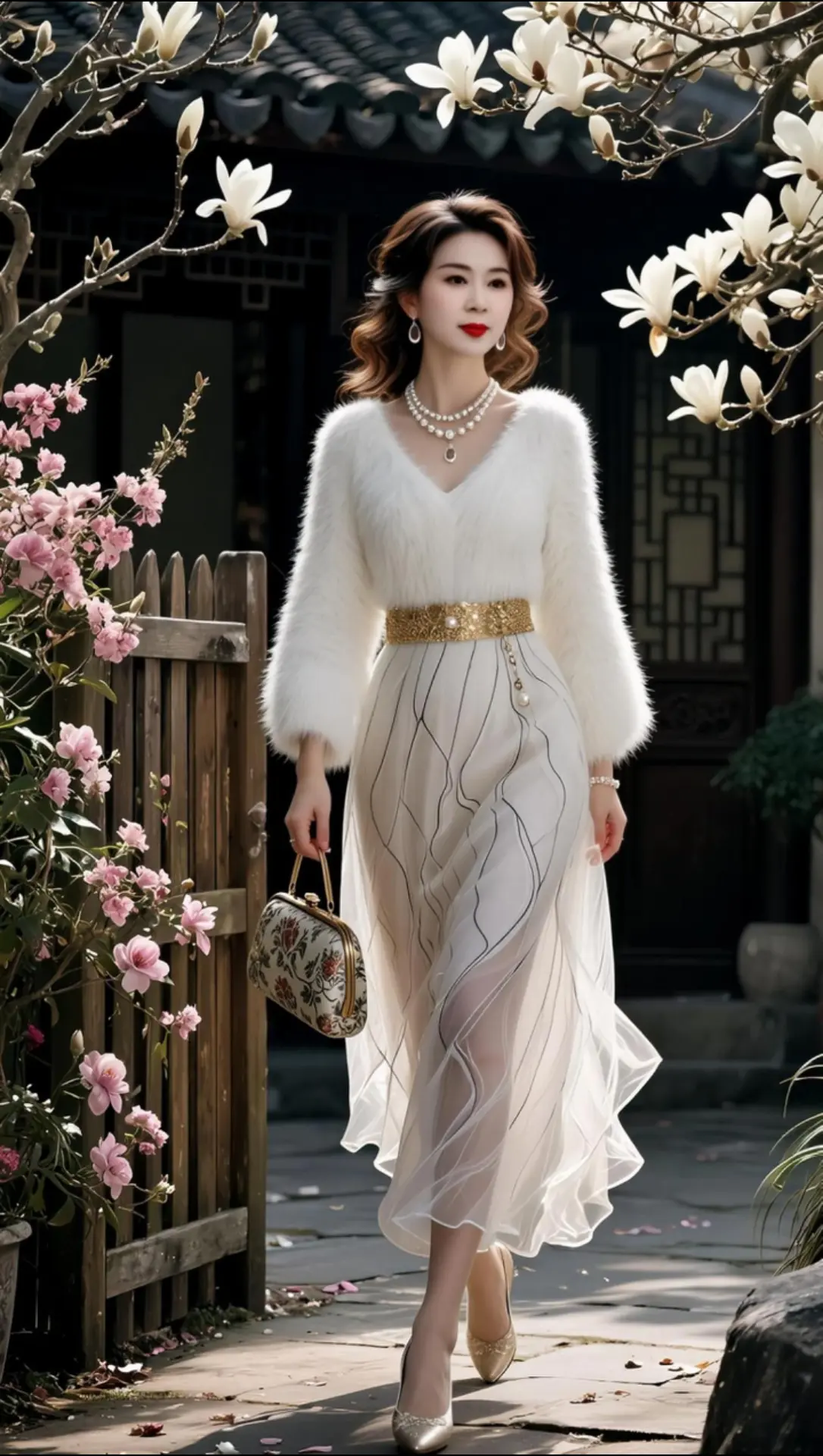 AI庭院复古照 随变ai随便玩