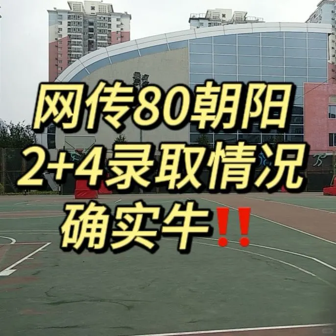 网传朝阳80（2+4）录取情况~确实牛‼️
