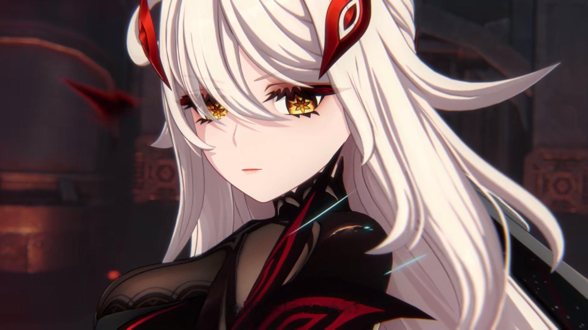原神  死之执政若娜瓦终于登场了，大家觉得建模怎么样呢🤔原神原神挪德卡莱