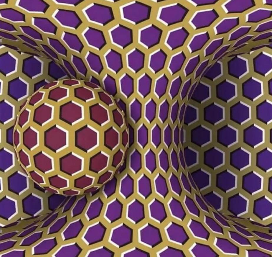由一位神经科医生设计，这张图在你保持冷静时看起来是静止不动的，但当你感到压力或紧