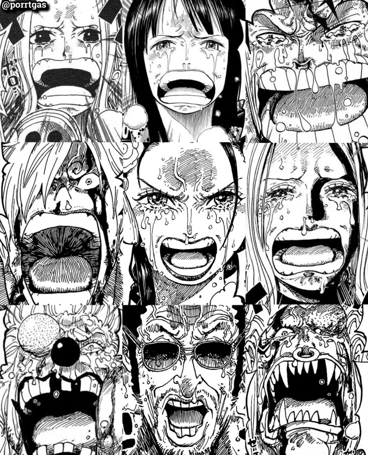 海贼王里的哭泣～呐喊……超喜欢🏴‍☠️#开学开新谷# ​​​