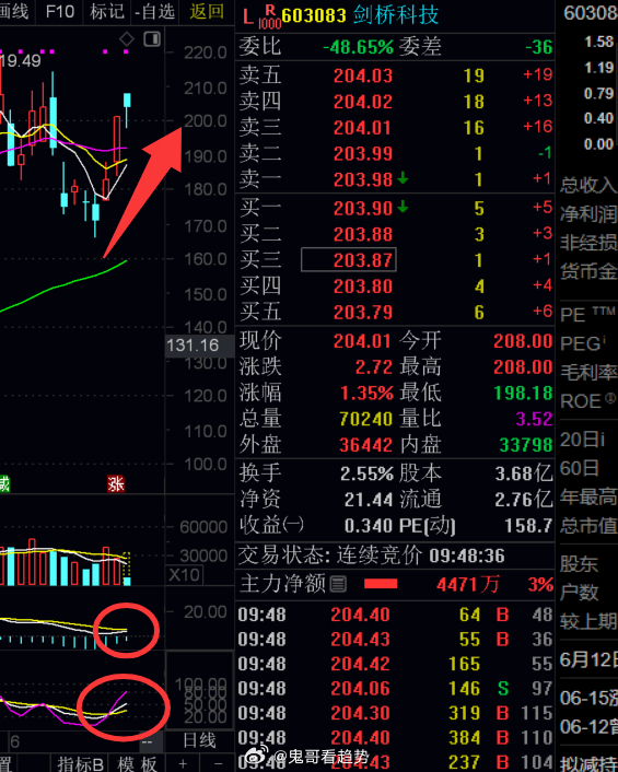 昨天群里给大家的$剑桥科技 sh603083$ 今天也有机会出，总而言之落袋为安