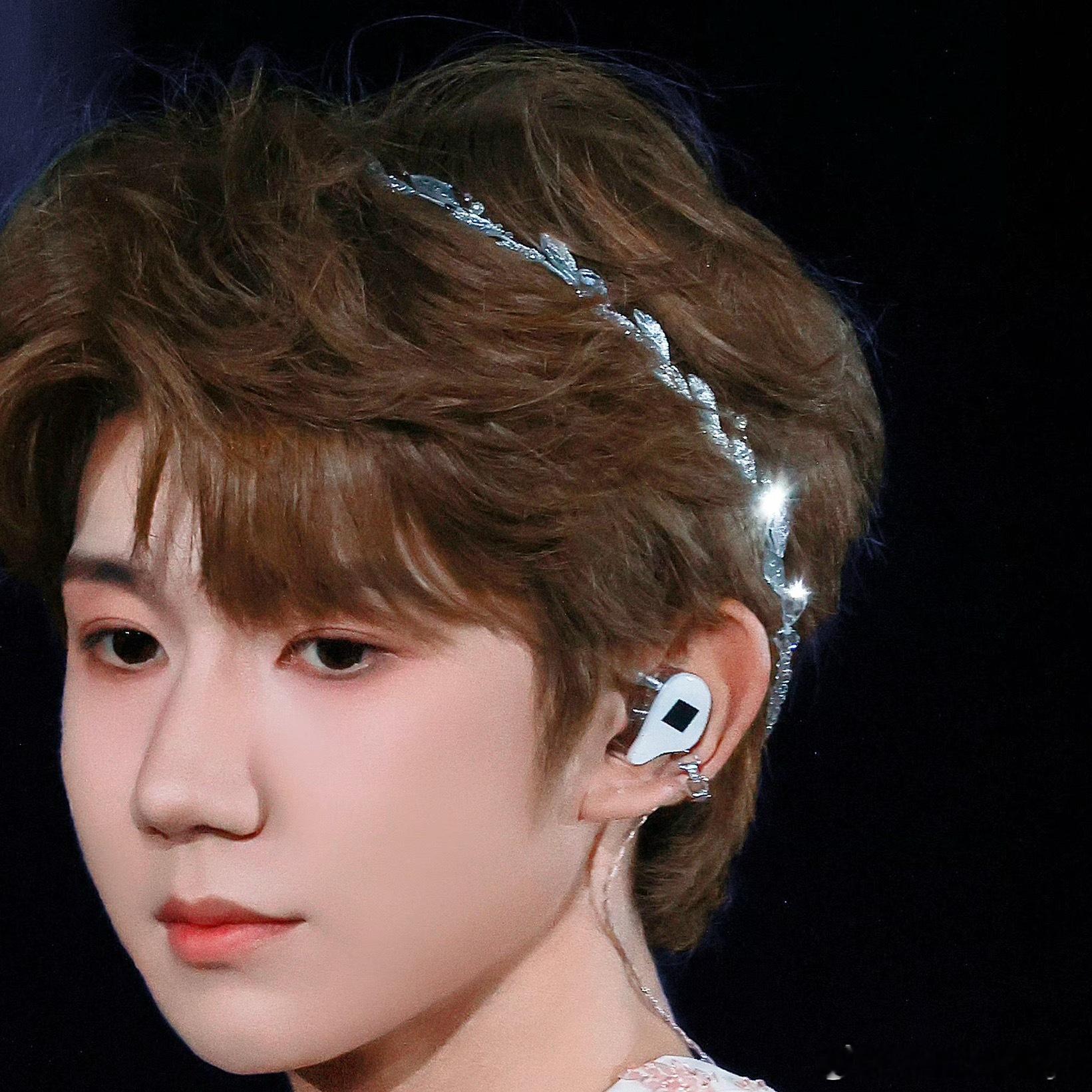 耳夹 花环头饰 耳挂 🥺🥺合肥场的妆造不知道输字怎么写 王源演唱会肥常开心王