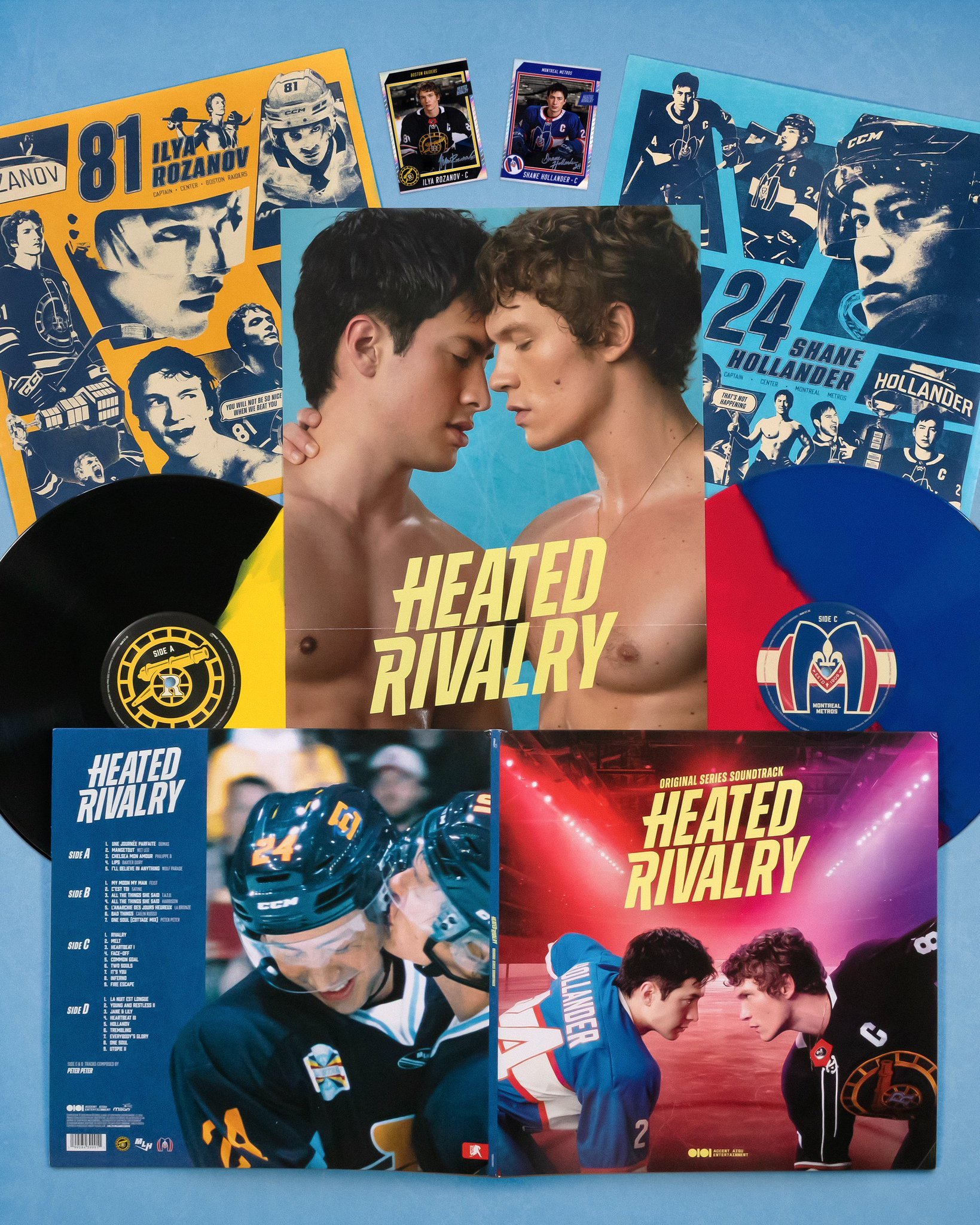 “Heated Rivalry”黑胶和CD套装的新预览：这款黑胶唱片附赠两张双面